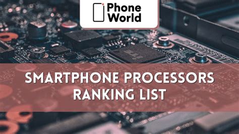 smartphone processor comparison